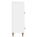 vidaXL Servírovacia skriňa Biela 66 x 34,5 x 95 cm Kompozitné drevo – Obrázok 6