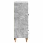 vidaXL Servírovacia skriňa so zásuvkou Betónovo sivá 66 x 34,5 x 95 cm – Obrázok 6