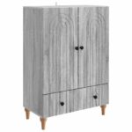vidaXL Servírovacia skriňa so zásuvkou Sivá sonoma 66 x 34,5 x 95 cm – Obrázok 2