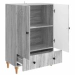 vidaXL Servírovacia skriňa so zásuvkou Sivá sonoma 66 x 34,5 x 95 cm – Obrázok 4