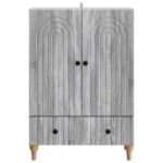 vidaXL Servírovacia skriňa so zásuvkou Sivá sonoma 66 x 34,5 x 95 cm – Obrázok 5