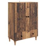 vidaXL Servírovacia skriňa so zásuvkou Staré drevo 66 x 34,5 x 95 cm – Obrázok 2