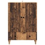 vidaXL Servírovacia skriňa so zásuvkou Staré drevo 66 x 34,5 x 95 cm – Obrázok 5