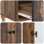 vidaXL Servírovacia skriňa so zásuvkou Staré drevo 66 x 34,5 x 95 cm – Obrázok 8