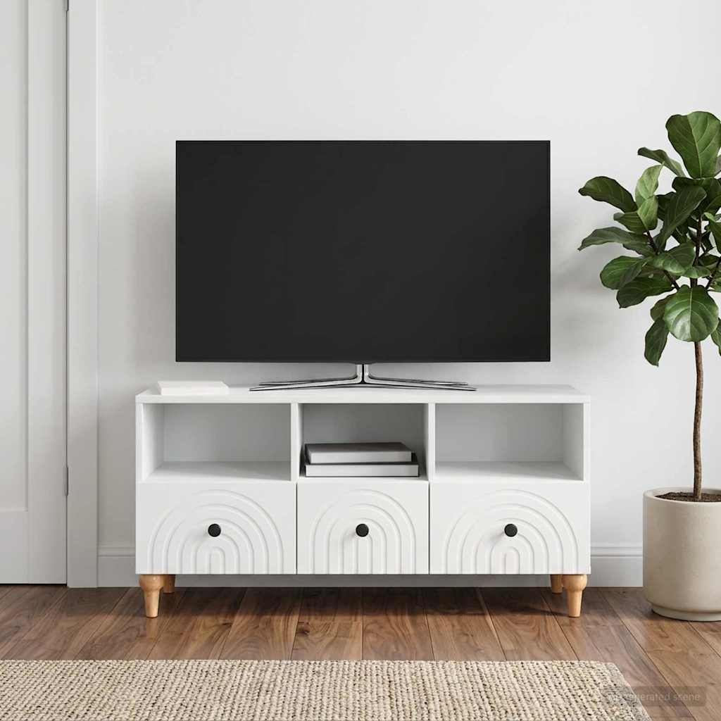 894215_1.jpg vidaXL TV skrinka Biely 102 x 34,5 x 50 cm Konštruované drevo – Obrázok 1