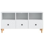 vidaXL TV skrinka Biely 102 x 34,5 x 50 cm Konštruované drevo – Obrázok 6