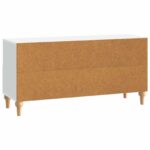 vidaXL TV skrinka Biely 102 x 34,5 x 50 cm Konštruované drevo – Obrázok 8