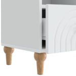 vidaXL TV skrinka Biely 102 x 34,5 x 50 cm Konštruované drevo – Obrázok 9