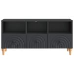 vidaXL TV skrinka Čierny 102 x 34,5 x 50 cm Konštruované drevo – Obrázok 6