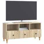 vidaXL TV skrinka Sonoma dub 102 x 34,5 x 50 cm Konštruované drevo – Obrázok 3