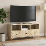 vidaXL TV skrinka Sonoma dub 102 x 34,5 x 50 cm Konštruované drevo – Obrázok 4