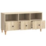 vidaXL TV skrinka Sonoma dub 102 x 34,5 x 50 cm Konštruované drevo – Obrázok 5