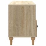 vidaXL TV skrinka Sonoma dub 102 x 34,5 x 50 cm Konštruované drevo – Obrázok 7