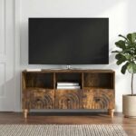 vidaXL TV skrinka Údený Dub 102 x 34,5 x 50 cm Konštruované drevo – Obrázok 4