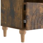 vidaXL TV skrinka Údený Dub 102 x 34,5 x 50 cm Konštruované drevo – Obrázok 9