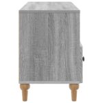 vidaXL TV skrinka Sivá Sonoma 102 x 34,5 x 50 cm Konštruované drevo – Obrázok 7