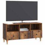 vidaXL TV skrinka Staré drevo 102 x 34,5 x 50 cm Konštruované drevo – Obrázok 3