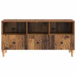 vidaXL TV skrinka Staré drevo 102 x 34,5 x 50 cm Konštruované drevo – Obrázok 6