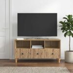 vidaXL TV skrinka Remeselný Dub 102 x 34,5 x 50 cm Konštruované drevo – Obrázok 4