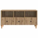 vidaXL TV skrinka Remeselný Dub 102 x 34,5 x 50 cm Konštruované drevo – Obrázok 6