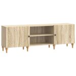 vidaXL TV skrinka Dub sonoma 150 x 31 x 50 cm Kompozitné drevo – Obrázok 2