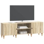 vidaXL TV skrinka Dub sonoma 150 x 31 x 50 cm Kompozitné drevo – Obrázok 3