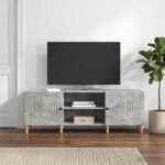 vidaXL TV skrinka Betónovo sivá 150 x 31 x 50 cm Kompozitné drevo – Obrázok 4