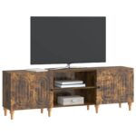 vidaXL TV skrinka Dymový dub 150 x 31 x 50 cm Kompozitné drevo – Obrázok 3