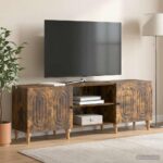 vidaXL TV skrinka Dymový dub 150 x 31 x 50 cm Kompozitné drevo – Obrázok 4
