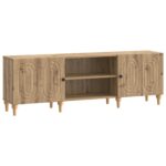 vidaXL TV skrinka Dub artisan 150 x 31 x 50 cm Kompozitné drevo – Obrázok 2
