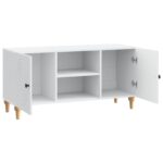 vidaXL TV skrinka Biela 102 x 34,5 x 50 cm Kompozitné drevo – Obrázok 5
