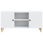 vidaXL TV skrinka Biela 102 x 34,5 x 50 cm Kompozitné drevo – Obrázok 6