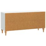 vidaXL TV skrinka Biela 102 x 34,5 x 50 cm Kompozitné drevo – Obrázok 8