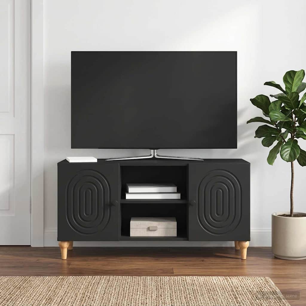 894236_1.jpg vidaXL TV skrinka Čierna 102 x 34,5 x 50 cm Kompozitné drevo – Obrázok 1