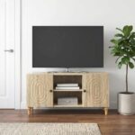 vidaXL TV skrinka Dub sonoma 102 x 34,5 x 50 cm Kompozitné drevo – Obrázok 4