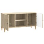 vidaXL TV skrinka Dub sonoma 102 x 34,5 x 50 cm Kompozitné drevo – Obrázok 5
