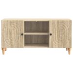 vidaXL TV skrinka Dub sonoma 102 x 34,5 x 50 cm Kompozitné drevo – Obrázok 6