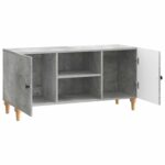 vidaXL TV skrinka Betónovo sivá 102 x 34,5 x 50 cm Kompozitné drevo – Obrázok 5