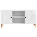 vidaXL TV skrinka Biela s vysokým leskom 102 x 34,5 x 50 cm – Obrázok 6