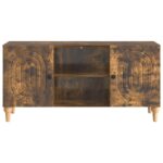 vidaXL TV skrinka Dymový dub 102 x 34,5 x 50 cm Kompozitné drevo – Obrázok 6