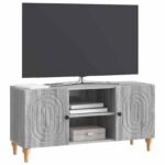vidaXL TV skrinka Sivá sonoma 102 x 34,5 x 50 cm Kompozitné drevo – Obrázok 3