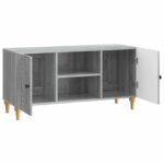 vidaXL TV skrinka Sivá sonoma 102 x 34,5 x 50 cm Kompozitné drevo – Obrázok 5