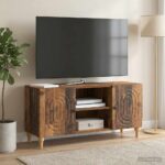vidaXL TV skrinka Staré drevo 102 x 34,5 x 50 cm Kompozitné drevo