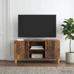 vidaXL TV skrinka Staré drevo 102 x 34,5 x 50 cm Kompozitné drevo – Obrázok 4