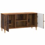 vidaXL TV skrinka Staré drevo 102 x 34,5 x 50 cm Kompozitné drevo – Obrázok 5