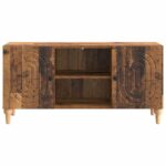 vidaXL TV skrinka Staré drevo 102 x 34,5 x 50 cm Kompozitné drevo – Obrázok 6