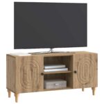 vidaXL TV skrinka Dub artisan 102 x 34,5 x 50 cm Kompozitné drevo – Obrázok 3