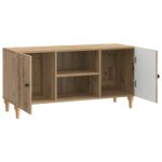 vidaXL TV skrinka Dub artisan 102 x 34,5 x 50 cm Kompozitné drevo – Obrázok 5