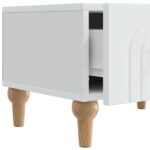 vidaXL TV skrinka Biela 147 x 34,5 x 30 cm Kompozitné drevo – Obrázok 9