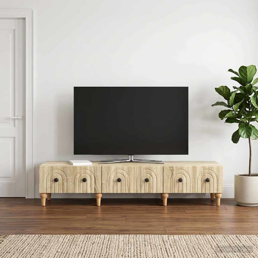 894247_1.jpg vidaXL TV skrinka Dub sonoma 147 x 34,5 x 30 cm Kompozitné drevo – Obrázok 1